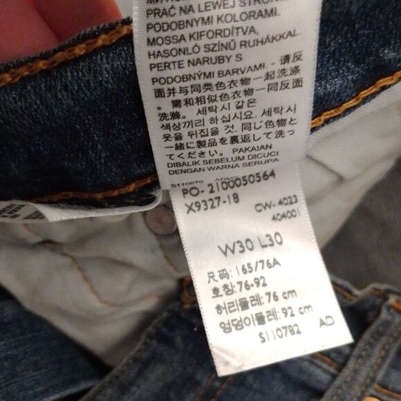 Levi’s 559 Relaxed Straight Jeans Men’s 30x30 Blue Medium Wash Denim Y2K - Picture 4 of 9